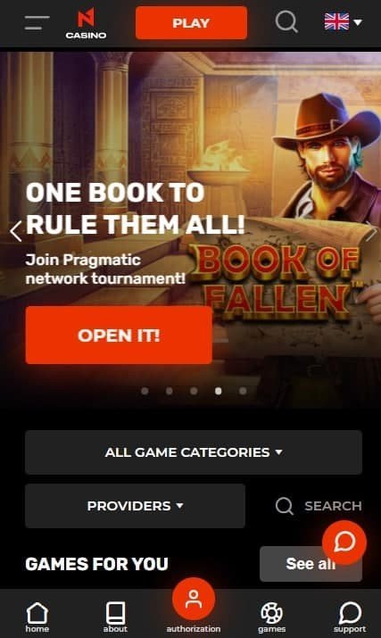 N1 Bet Casino mobile bonuses